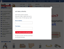 Tablet Screenshot of healthmagneticstore.com